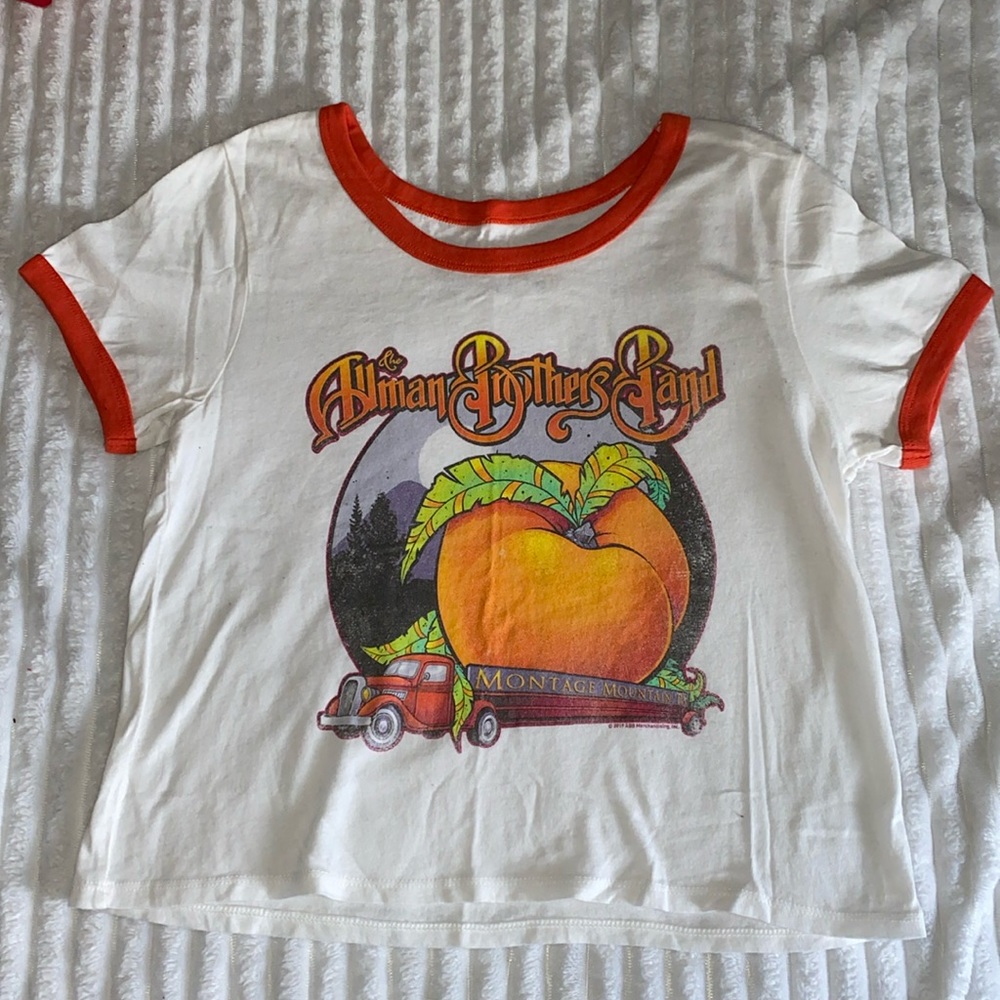 🍑Allman Brothers Band Cropped Shirt